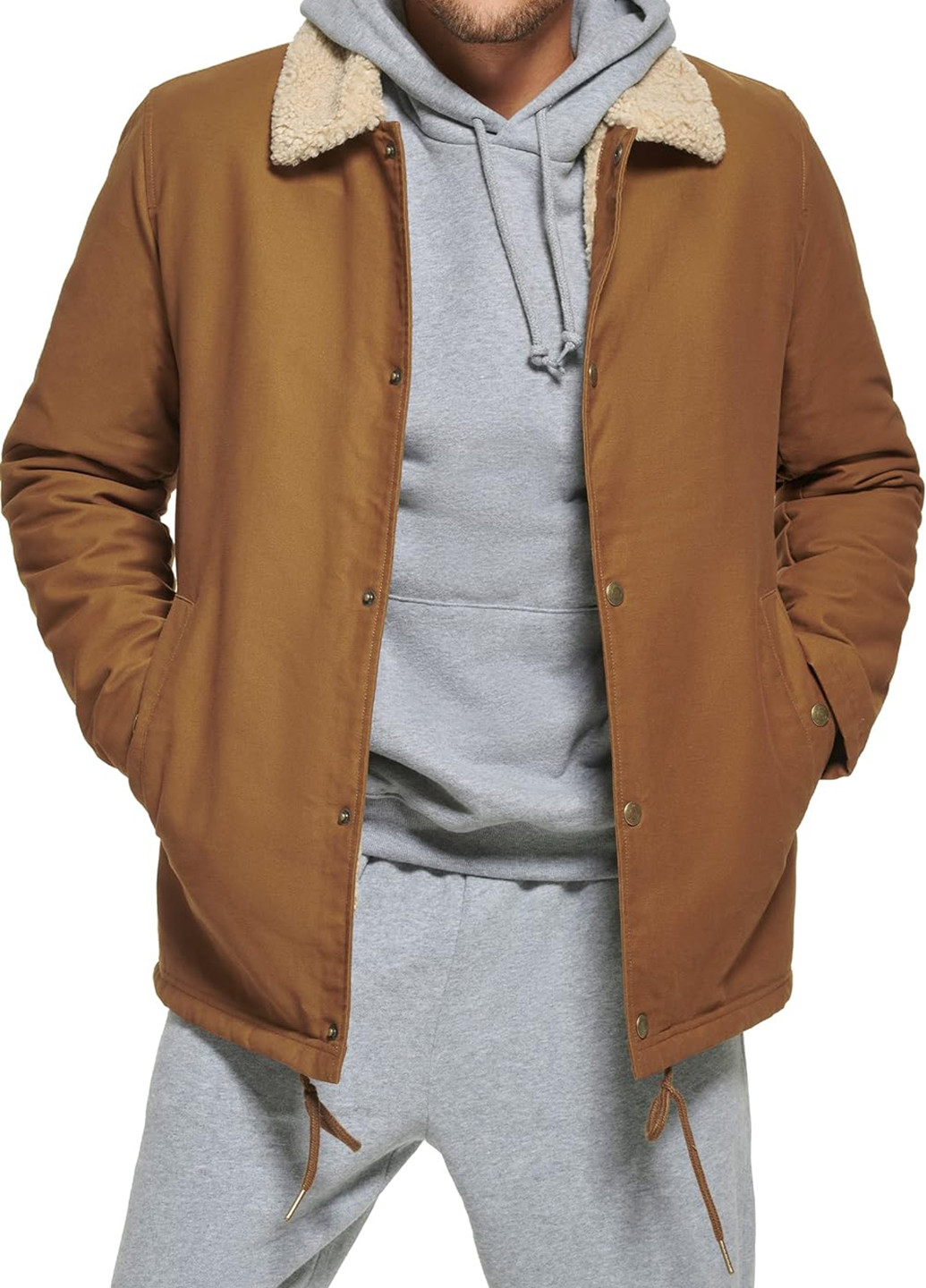 Коричнева демісезонна куртка Calvin Klein