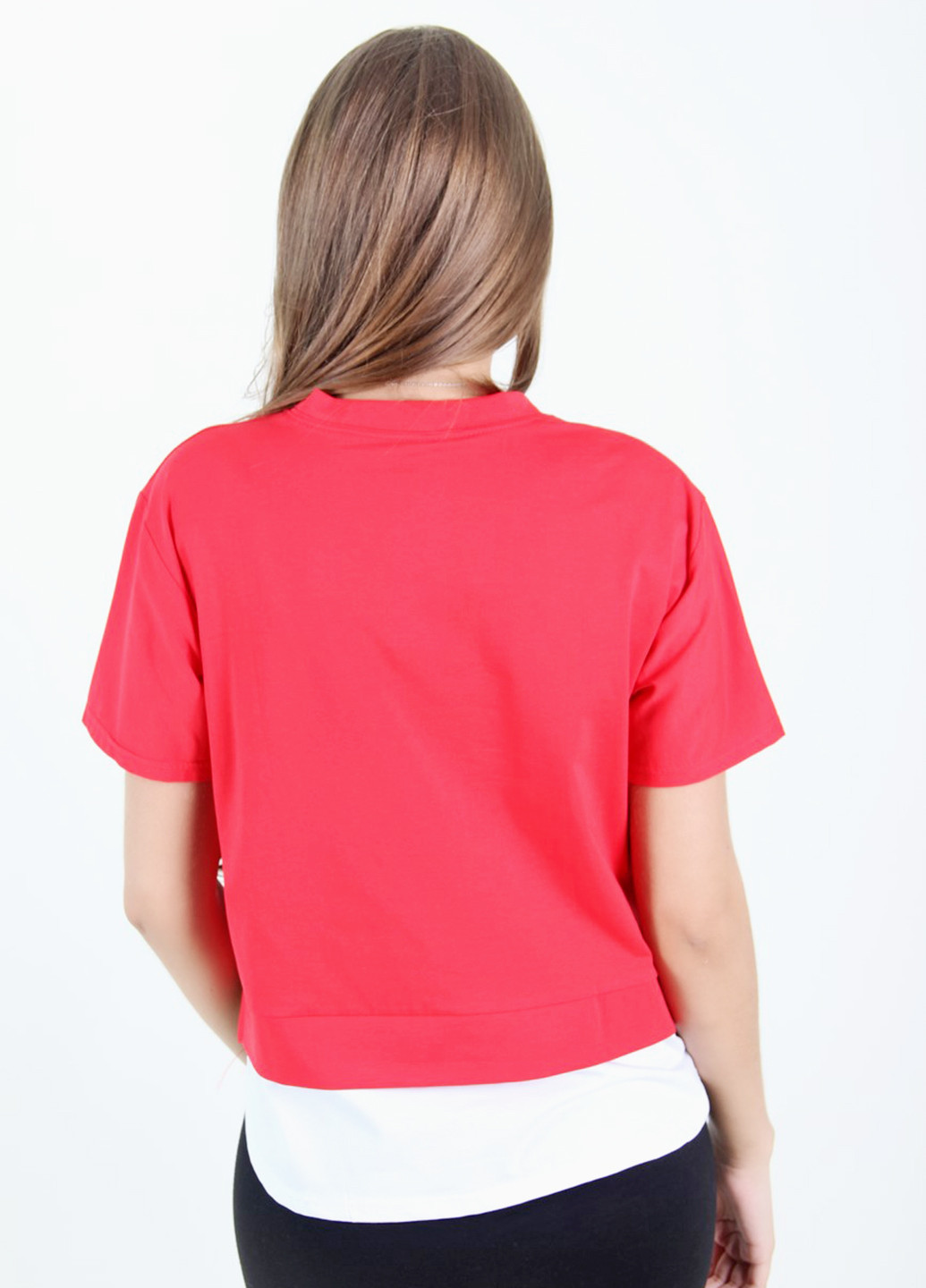 Червона літня футболка Feimadi Fashion
