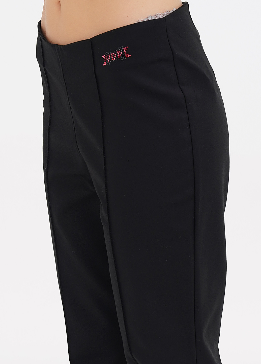 Черные кэжуал летние прямые брюки VDP