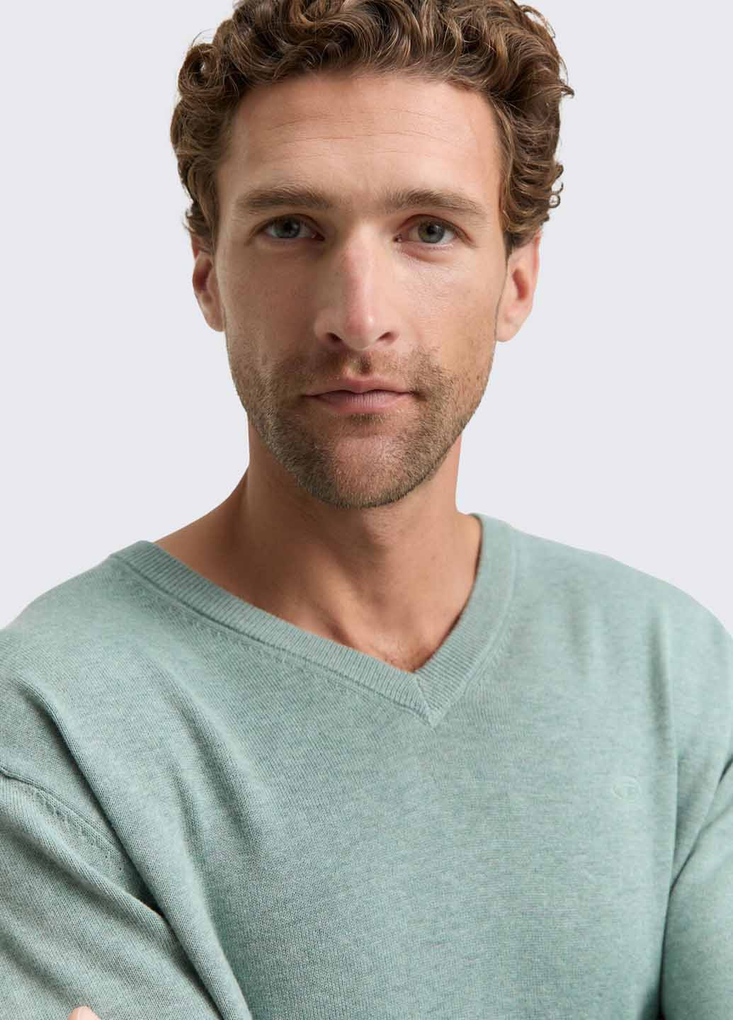 Светло-зеленый демисезонный пуловер пуловер Tom Tailor