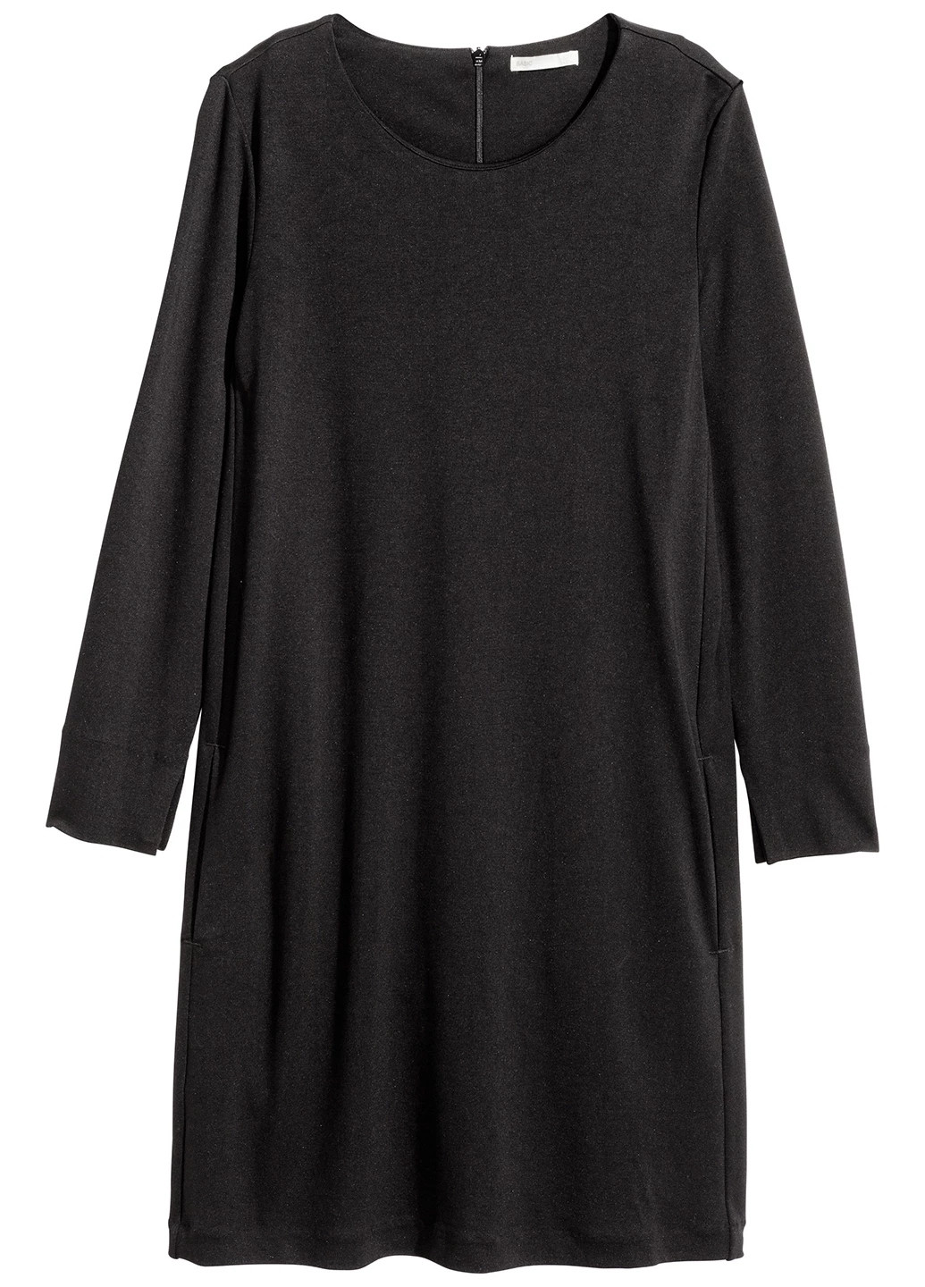 Черное кэжуал платье H&M однотонное