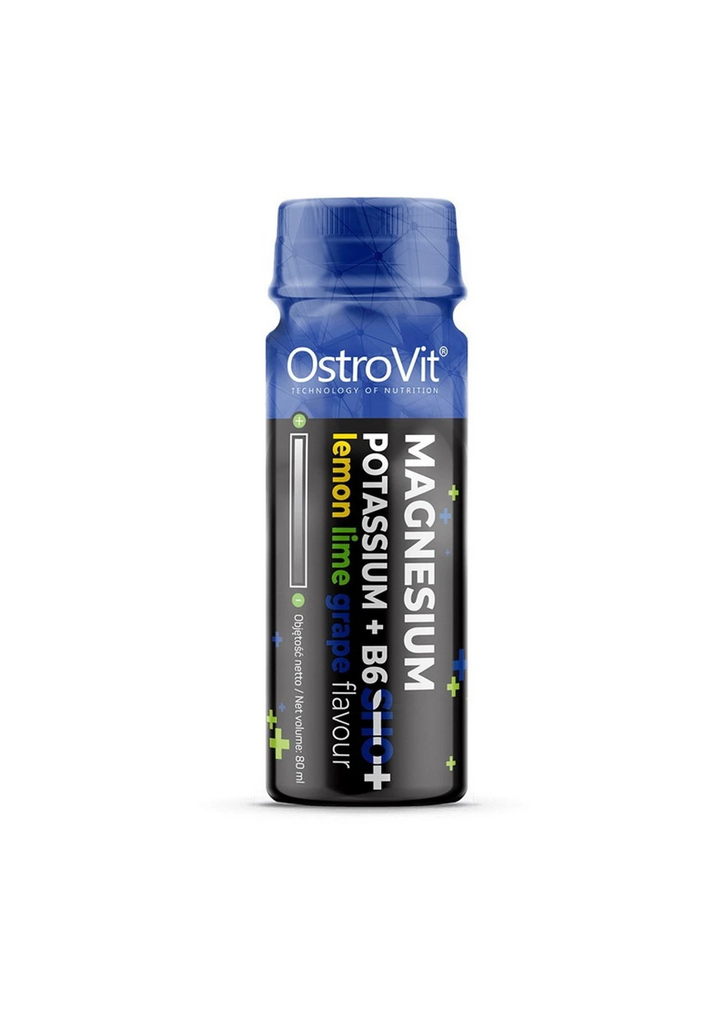 Магний калий Б6 Magnesium Potassium + B6 Sho+ 80 мл Лимон лайм виноград Ostrovit (255409653)
