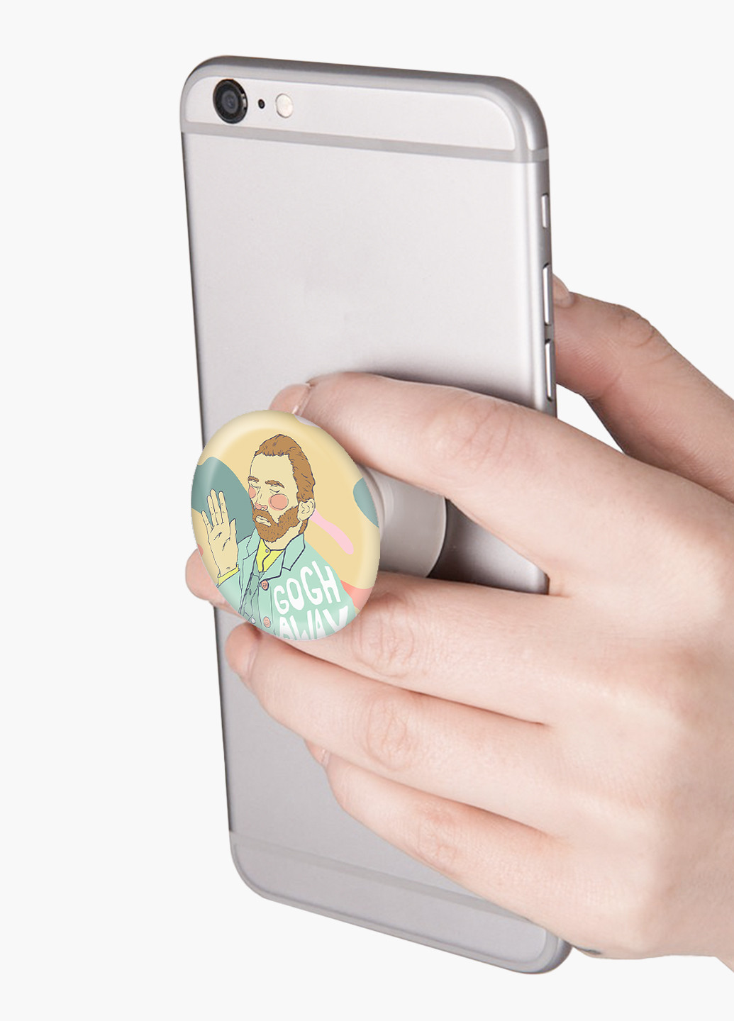 Попсокет (Popsockets) держатель для смартфона Винсент Ван Гог (Vincent van Gogh) (8754-2949) Черный MobiPrint (229014773)