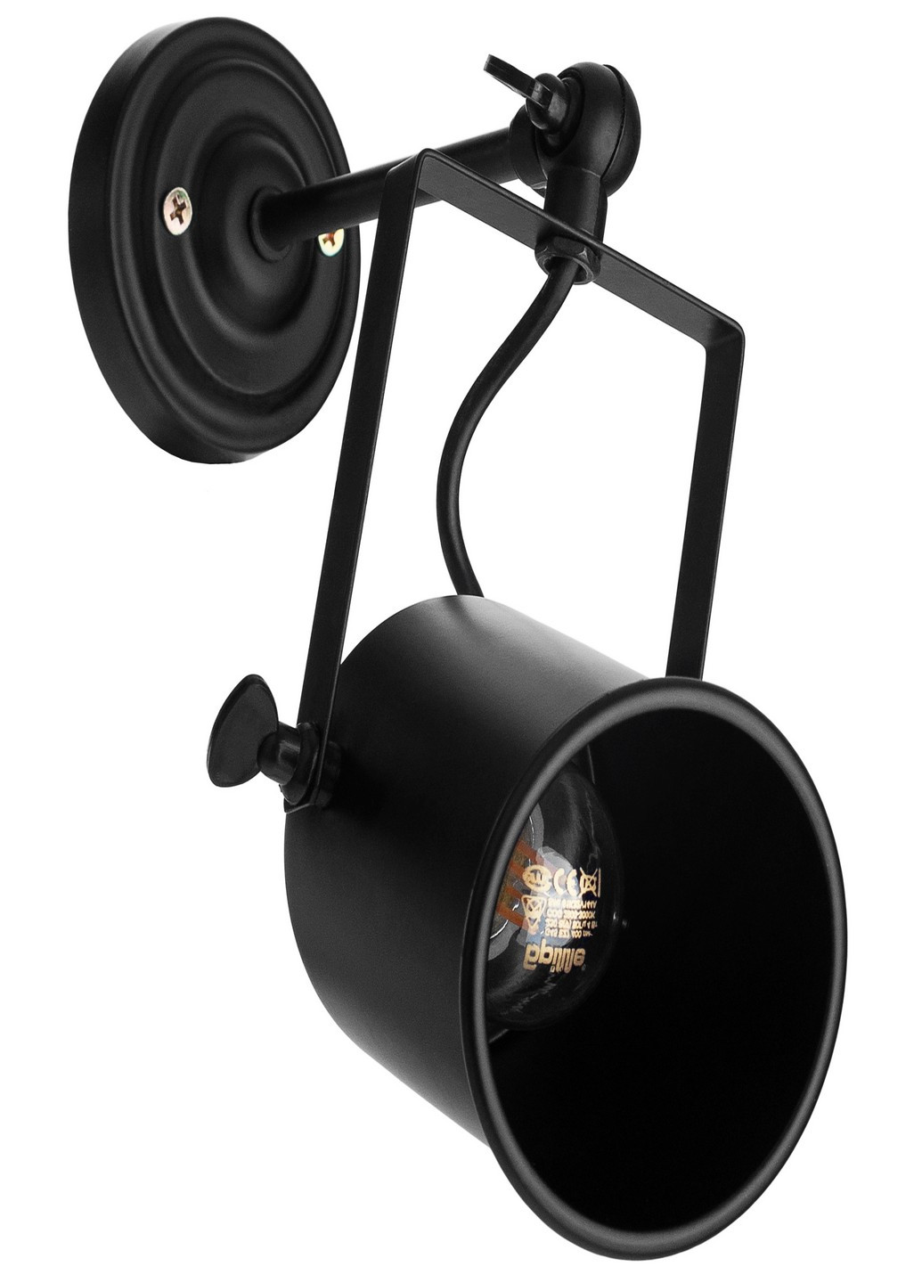 KWS-02 E27 BK светильник поворотный Brille (185913942)