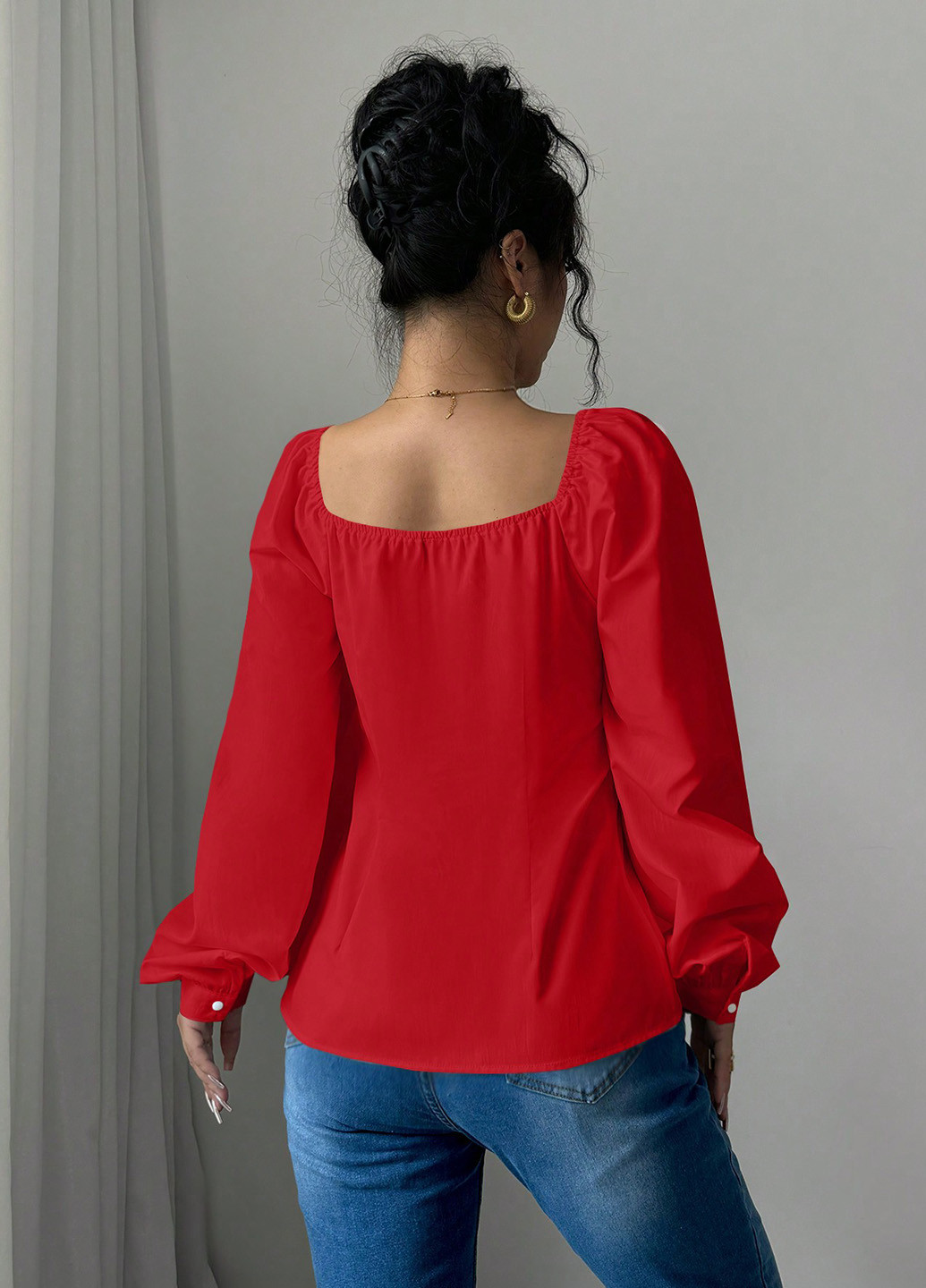 Красная блуза SHEIN