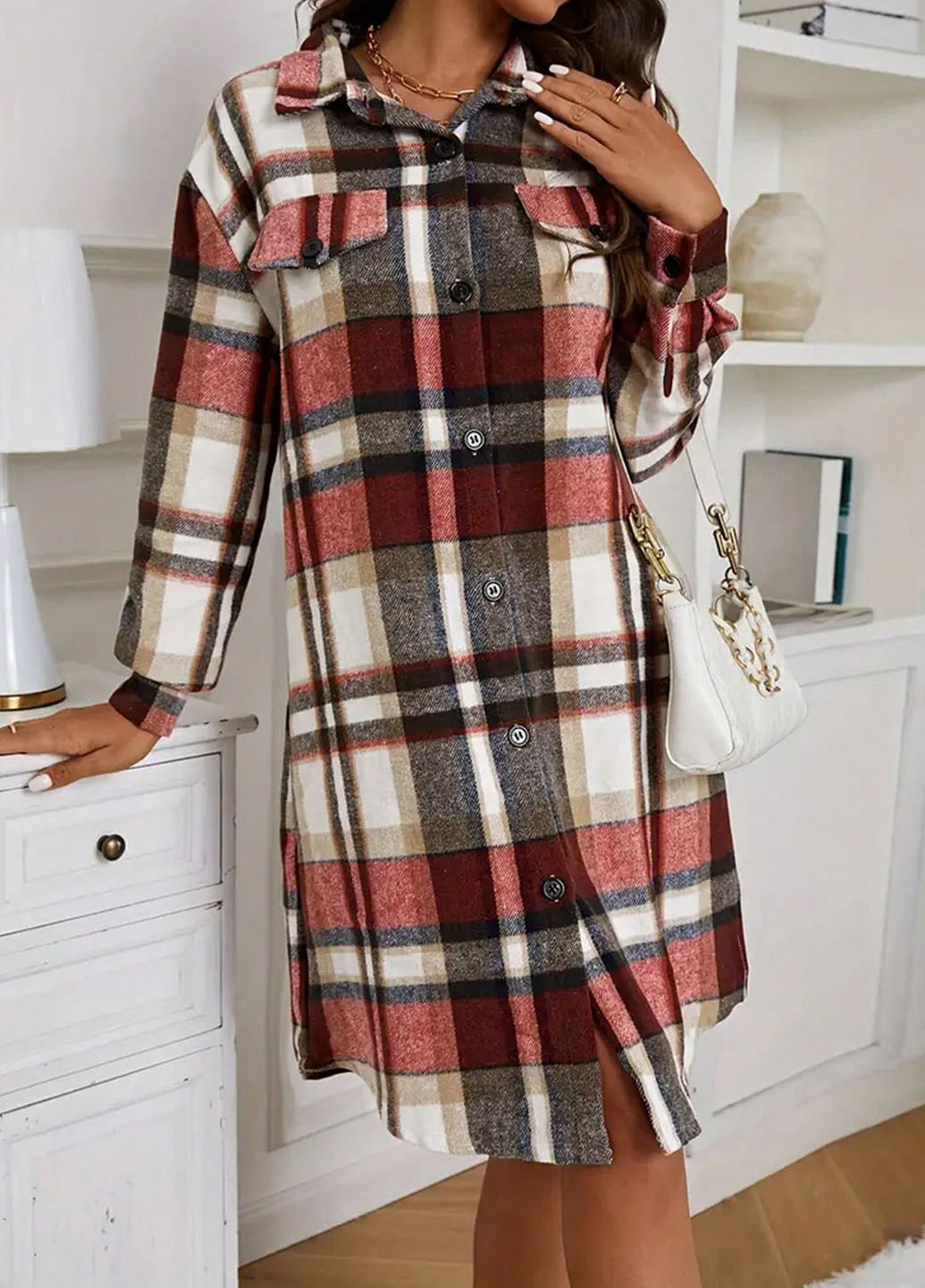 Куртка-сорочка SHEIN (339827744)