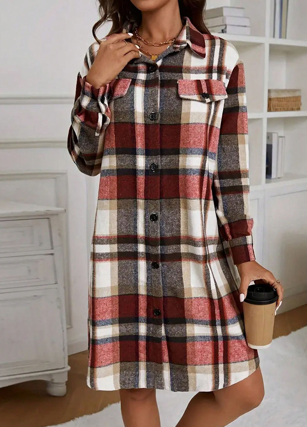 Куртка-сорочка SHEIN (339827744)