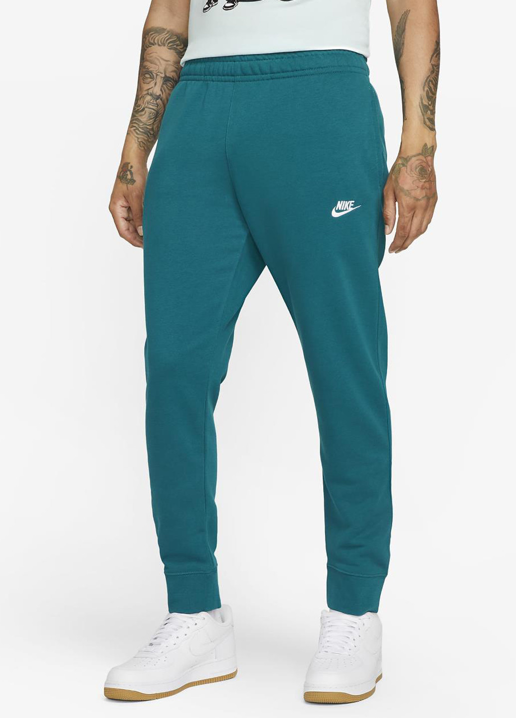 Бирюзовые спортивные демисезонные джоггеры брюки Nike