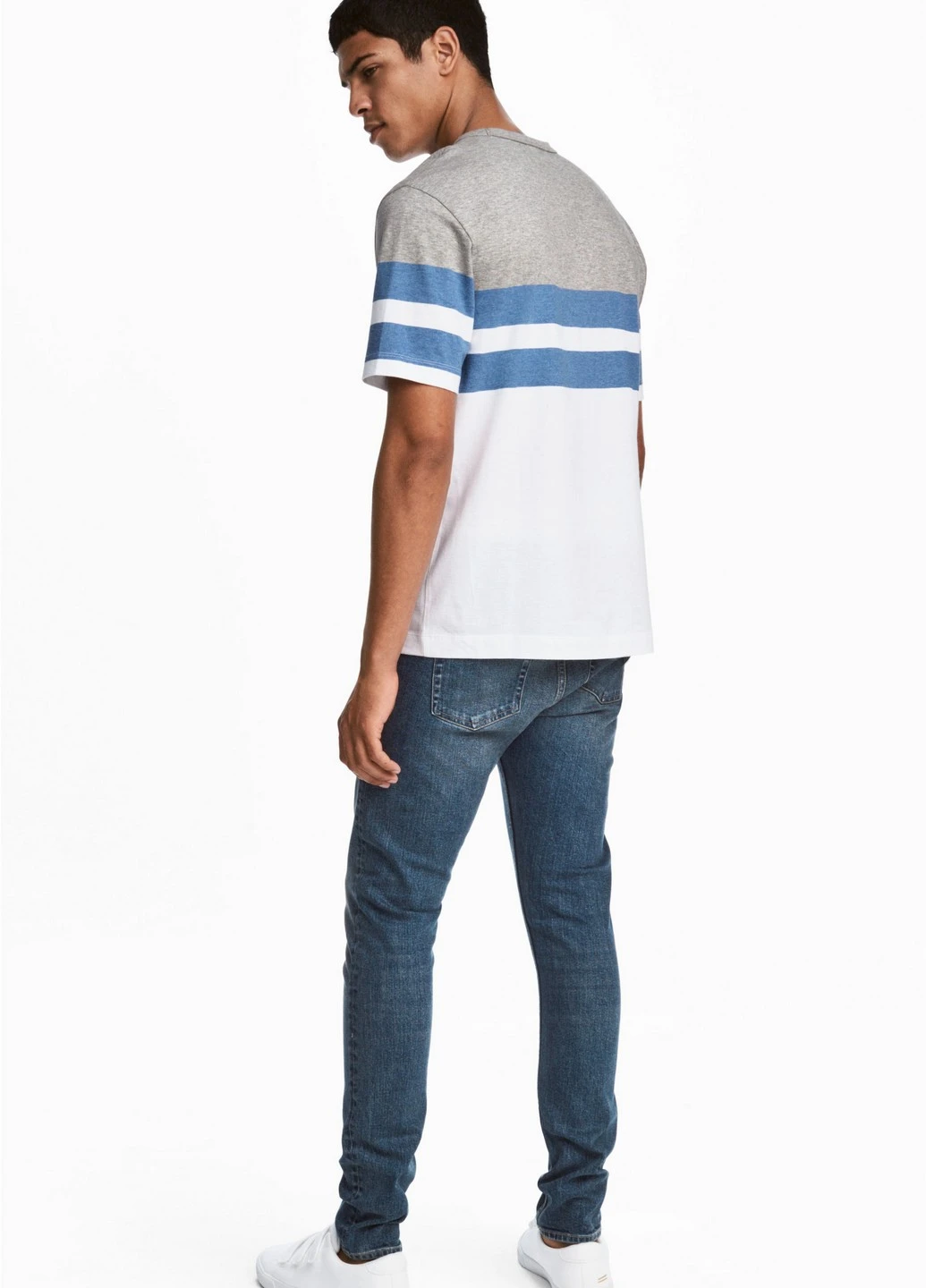 Синие демисезонные джинсы H&M