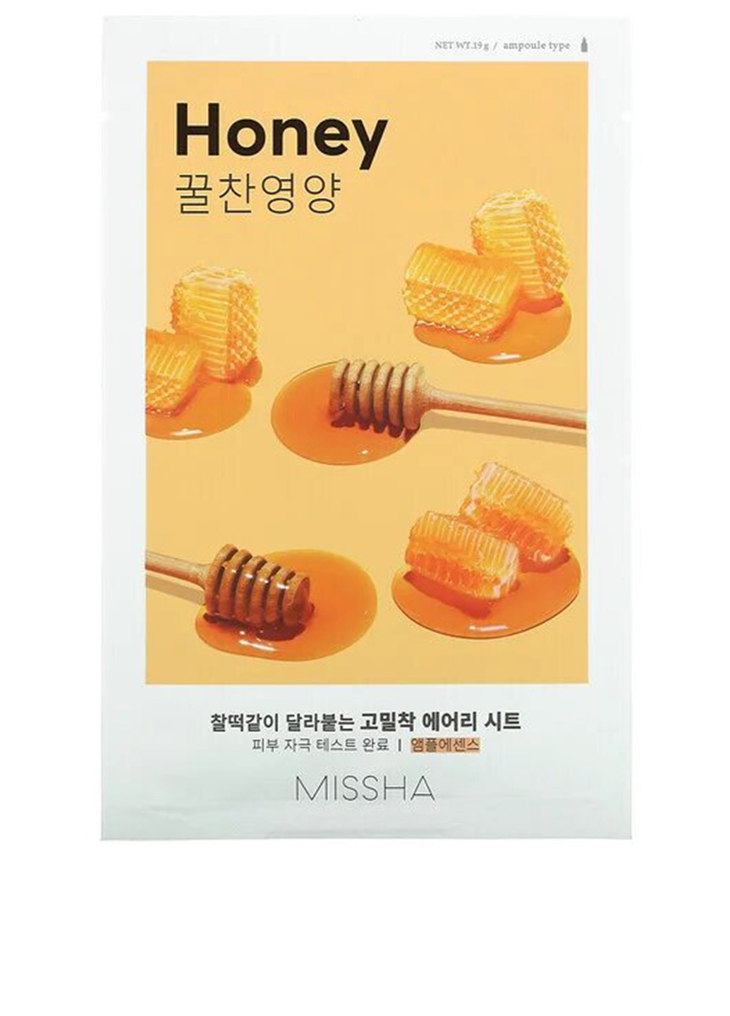 Поживна маска Airy Fit Sheet Mask Honey, 19 г MISSHA (252256905)