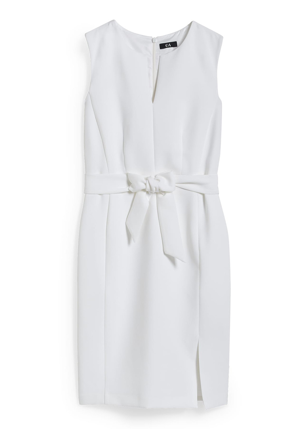 Белое кэжуал платье C&A однотонное