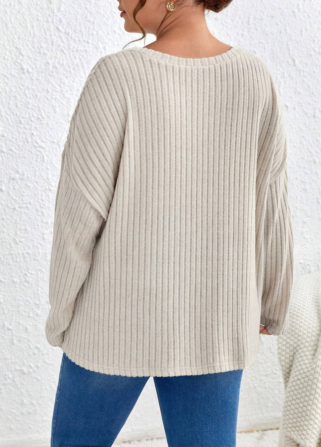 Светло-бежевый демисезонный джемпер джемпер SHEIN