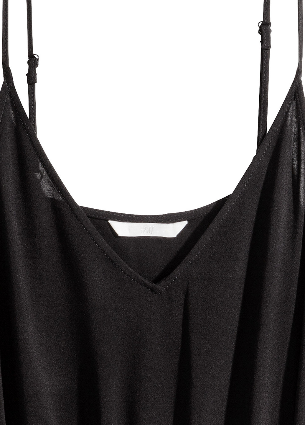 Комбинезон H&M комбинезон-шорты однотонный чёрный домашний вискоза