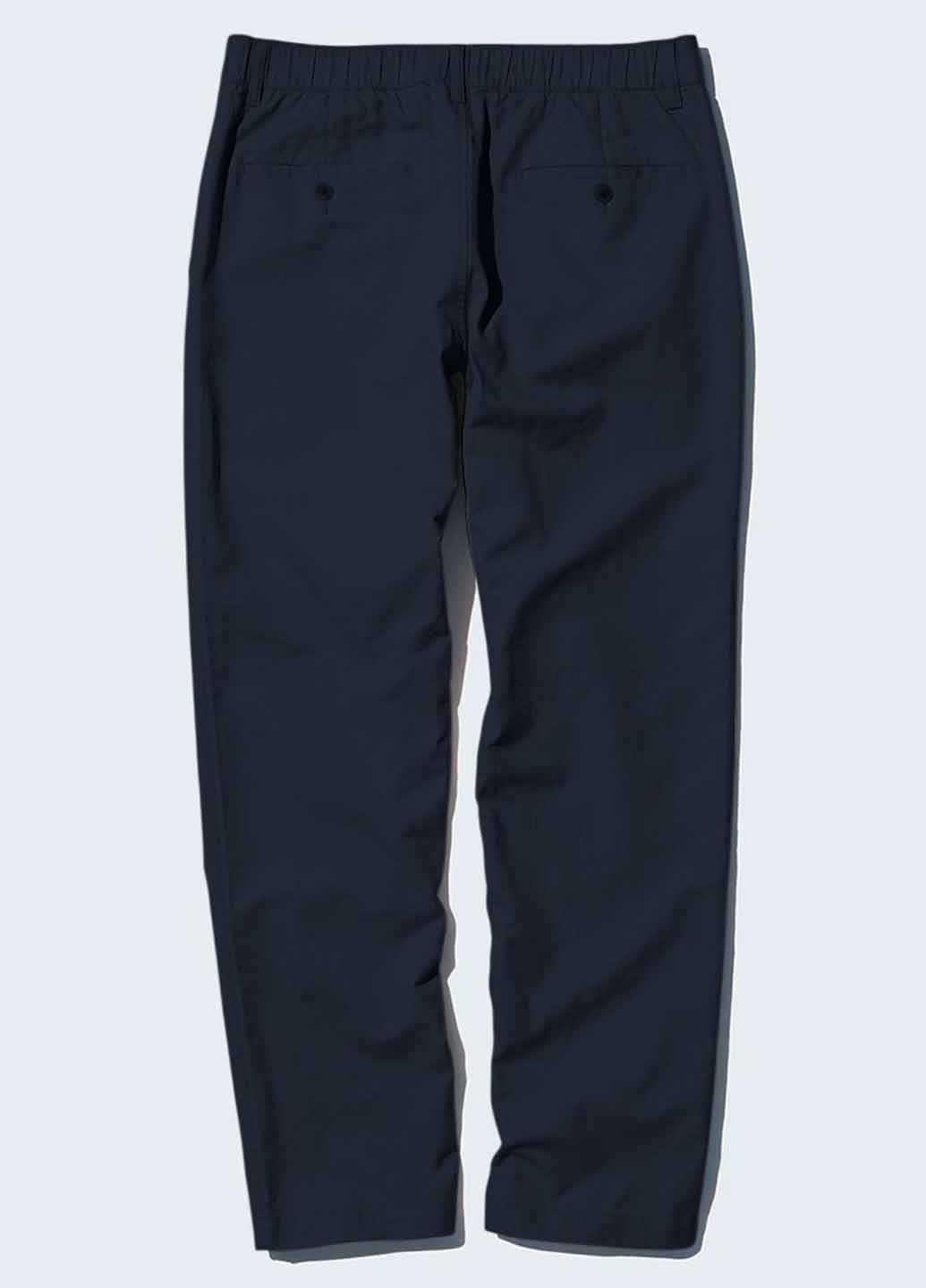 Синие кэжуал демисезонные прямые брюки Uniqlo