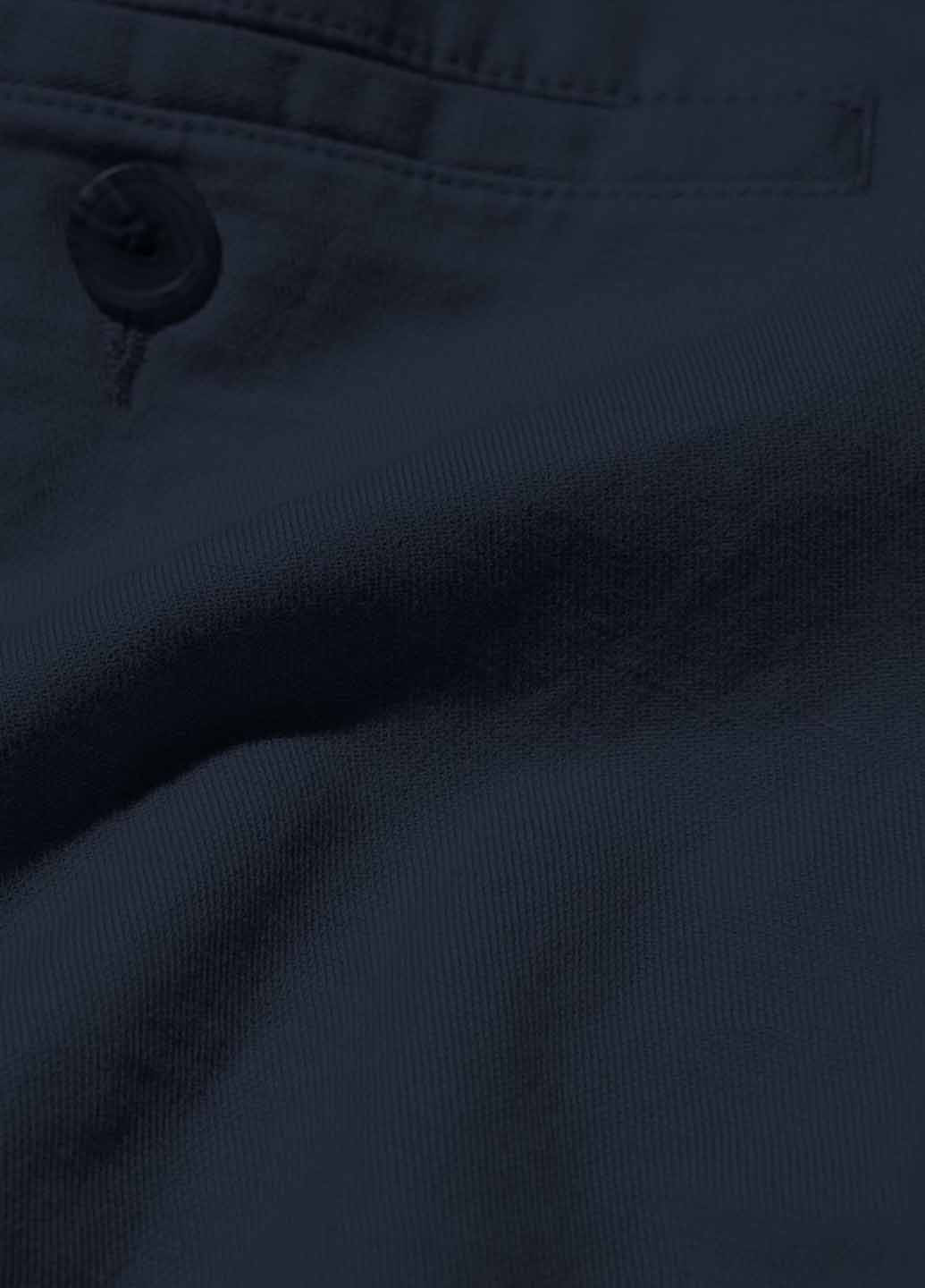 Синие кэжуал демисезонные прямые брюки Uniqlo