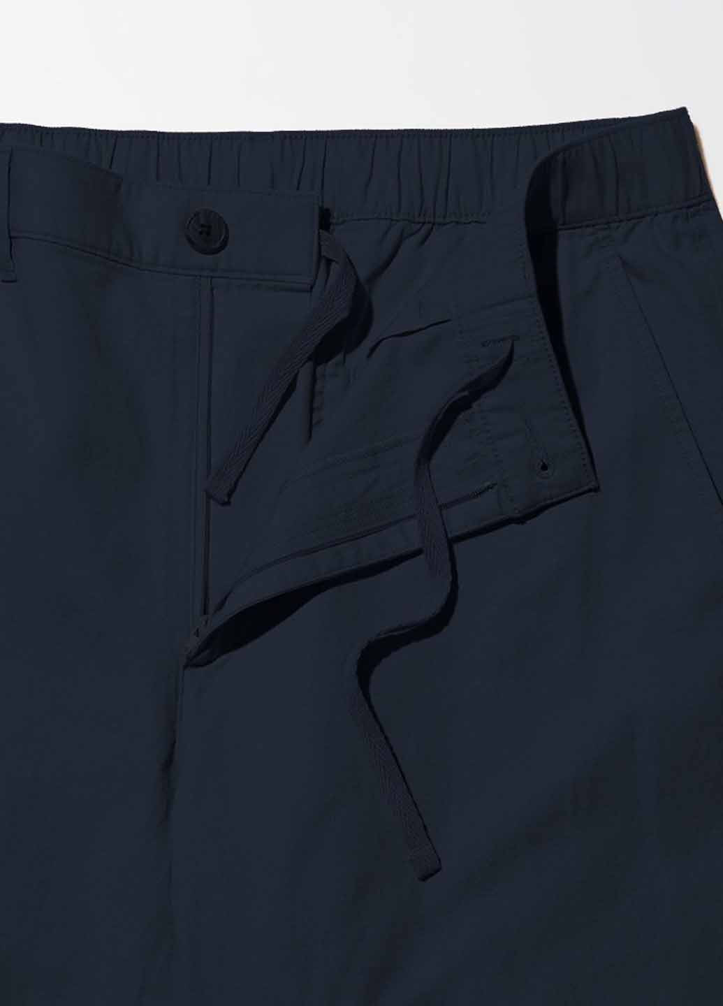 Синие кэжуал демисезонные прямые брюки Uniqlo