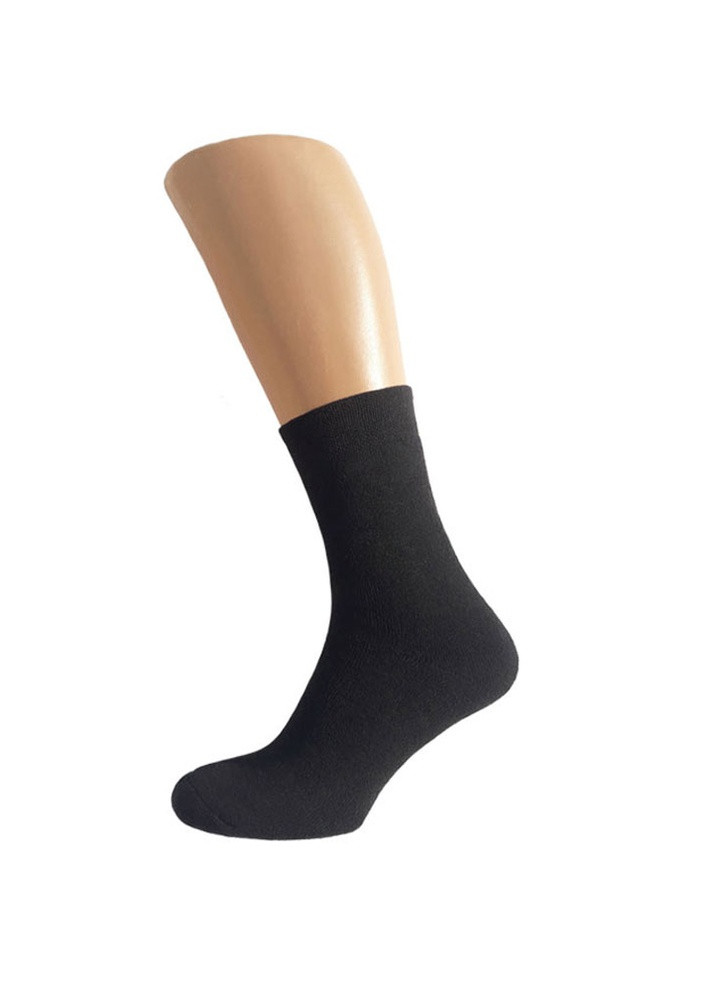 Набор мужских махровых носков 6 пар, классические черные 43-46 Rix (229058822)