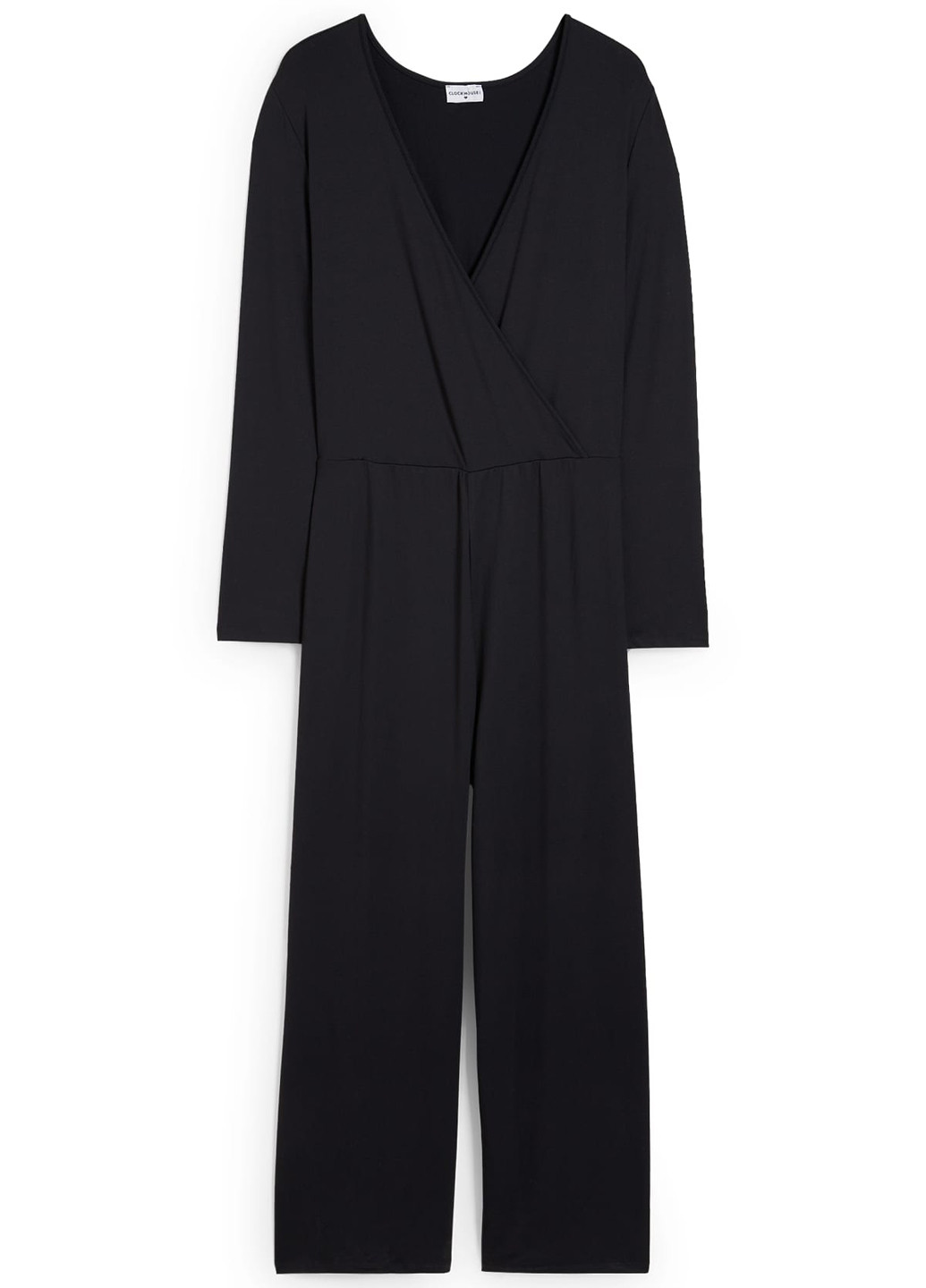 Комбинезон C&A комбинезон-брюки однотонный чёрный кэжуал полиамид, эластан