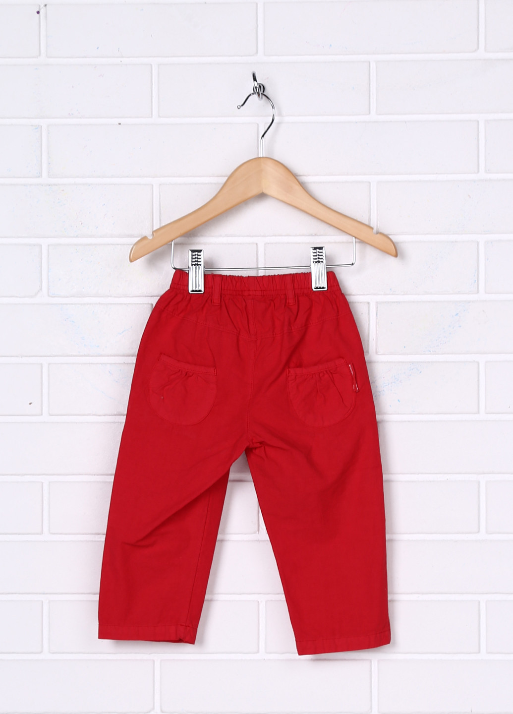 Красные кэжуал летние прямые брюки Girandola