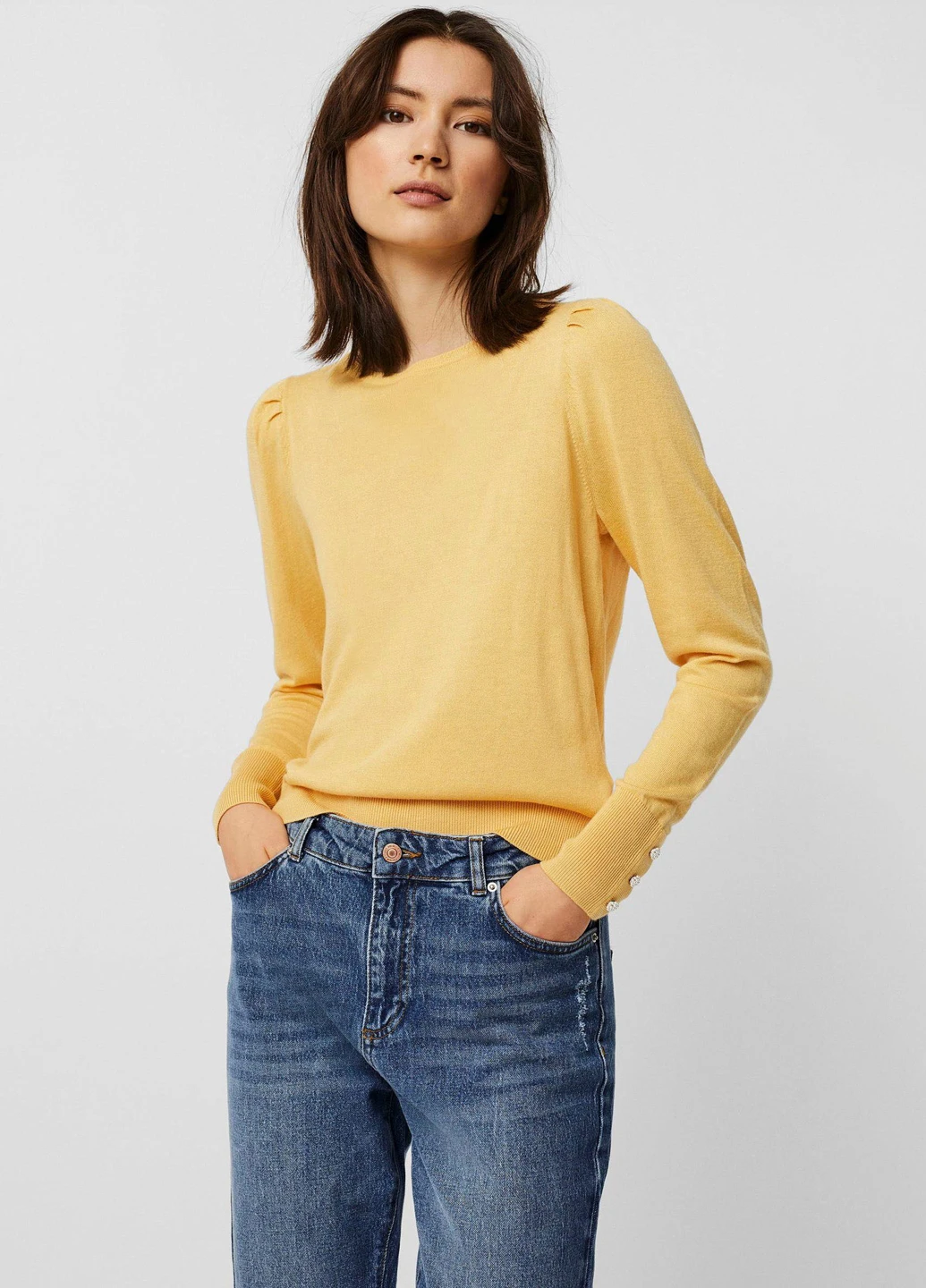 Жовтий демісезонний светр Vero Moda
