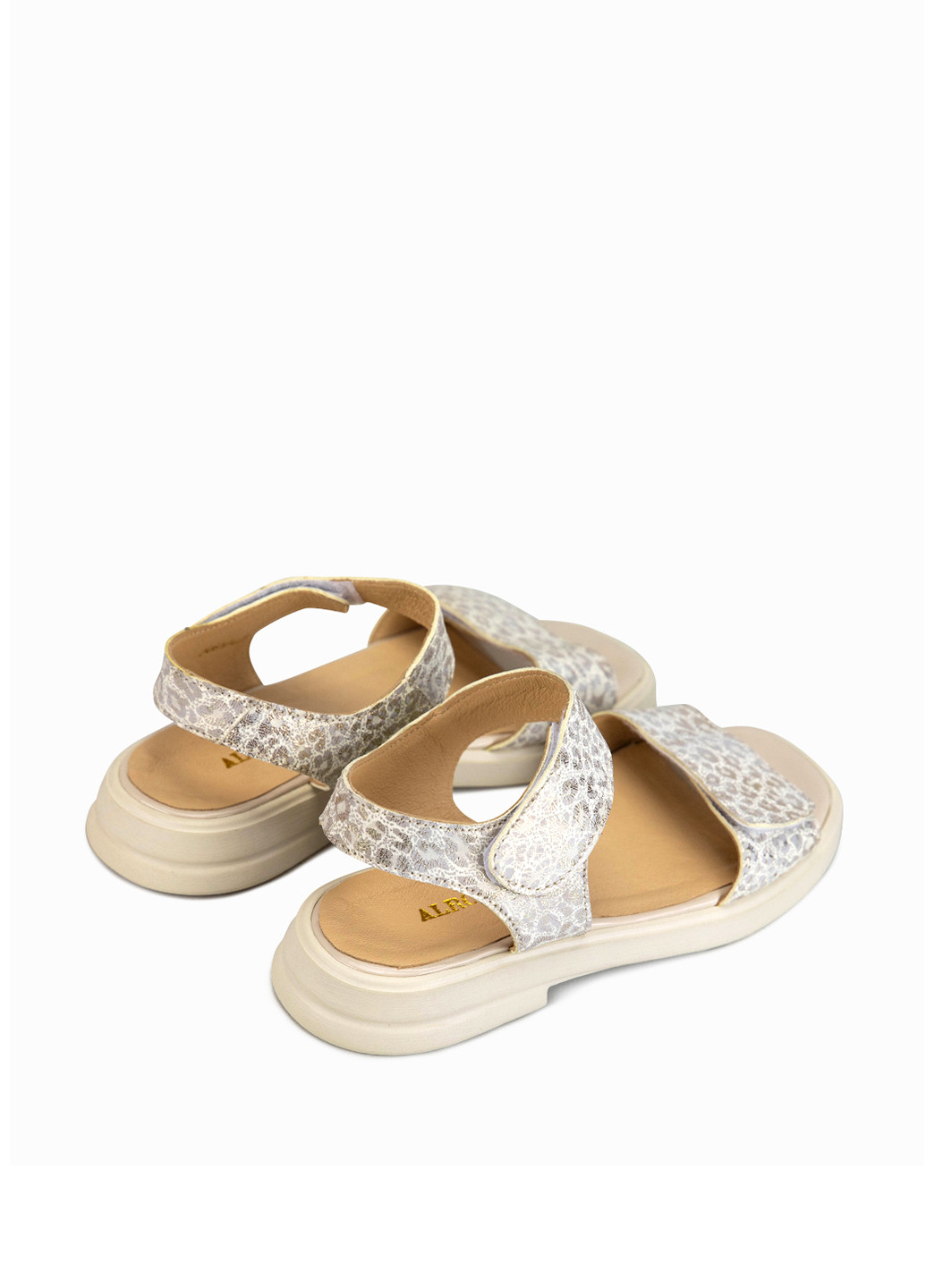 Светло-бежевые босоножки Alromaro на липучке