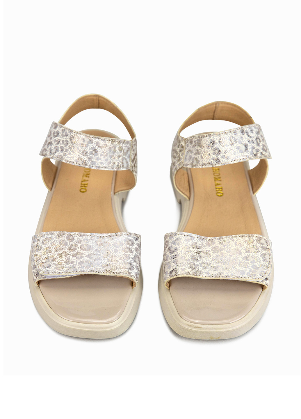 Светло-бежевые босоножки Alromaro на липучке