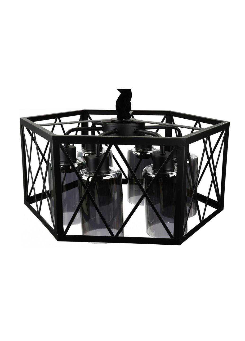 Люстра потолочная подвесная в стиле LOFT (лофт) 12176/6-gr Черный 30х50х50 см. Sunnysky (253122498)