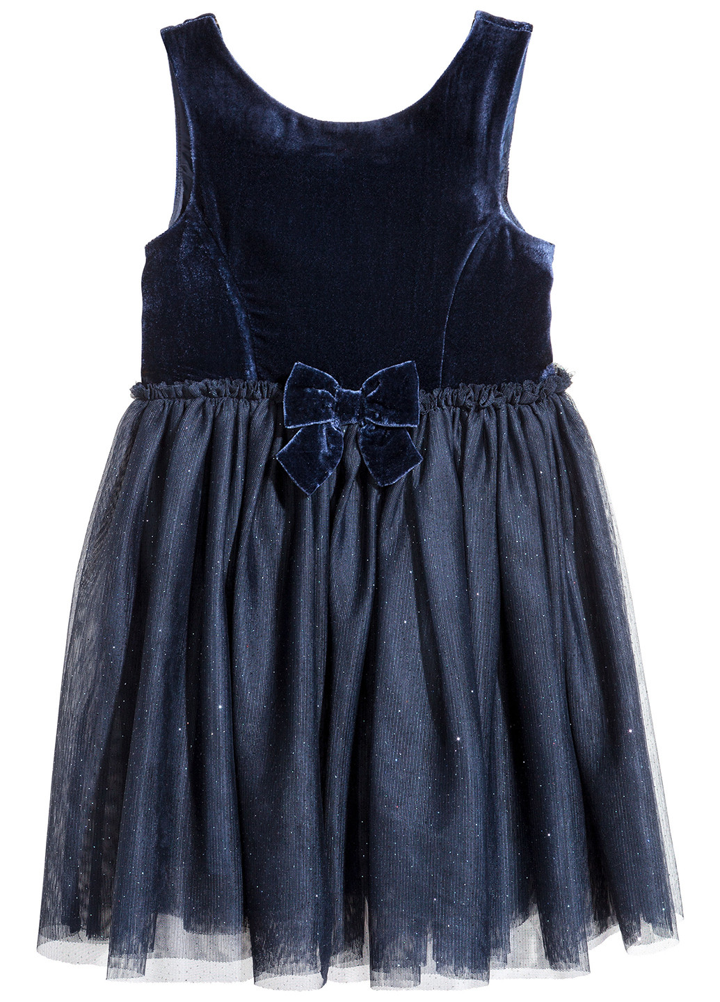 Тёмно-синее платье H&M (91325556)