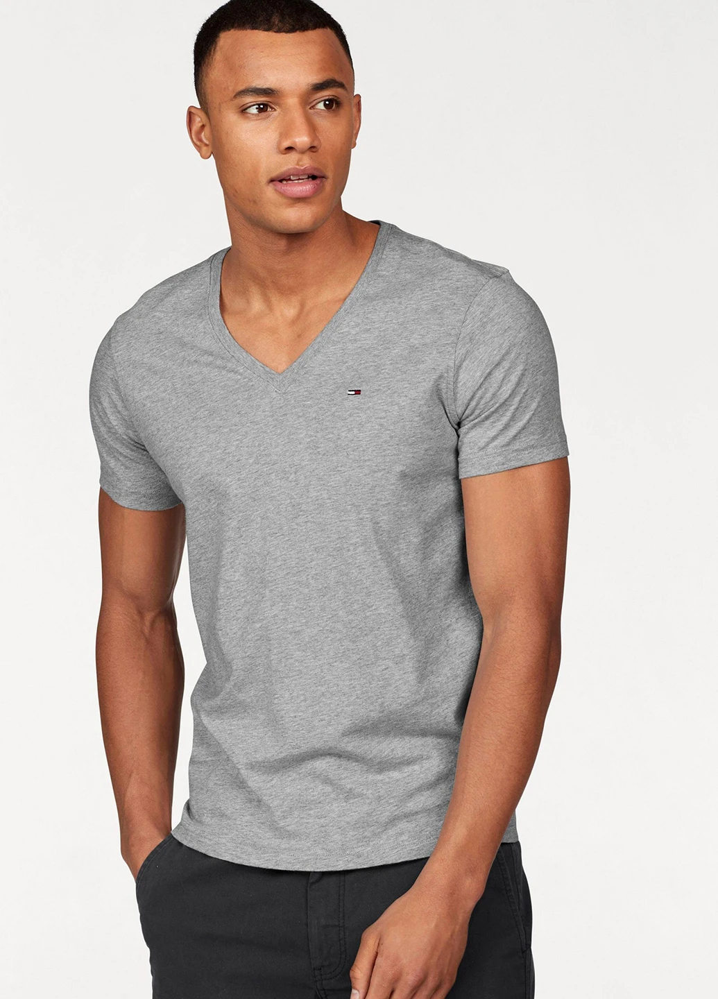 Серая футболка Tommy Jeans