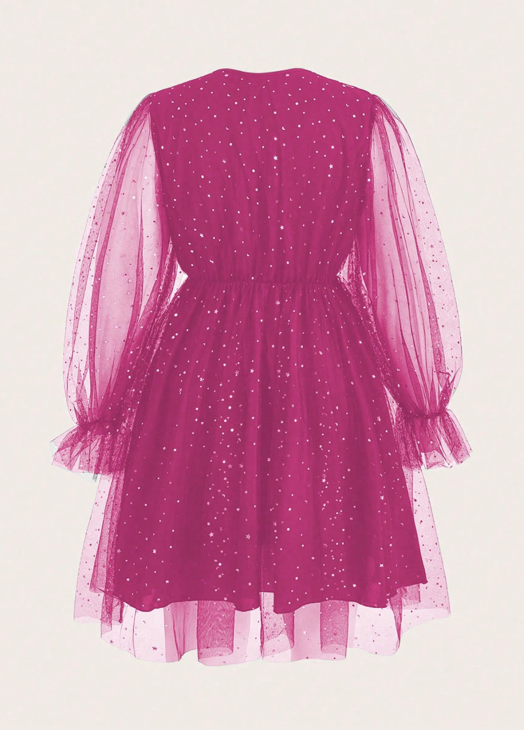 Фуксинова (кольору Фукія) вечірня, святковий сукня з пишною спідницею SHEIN однотонна