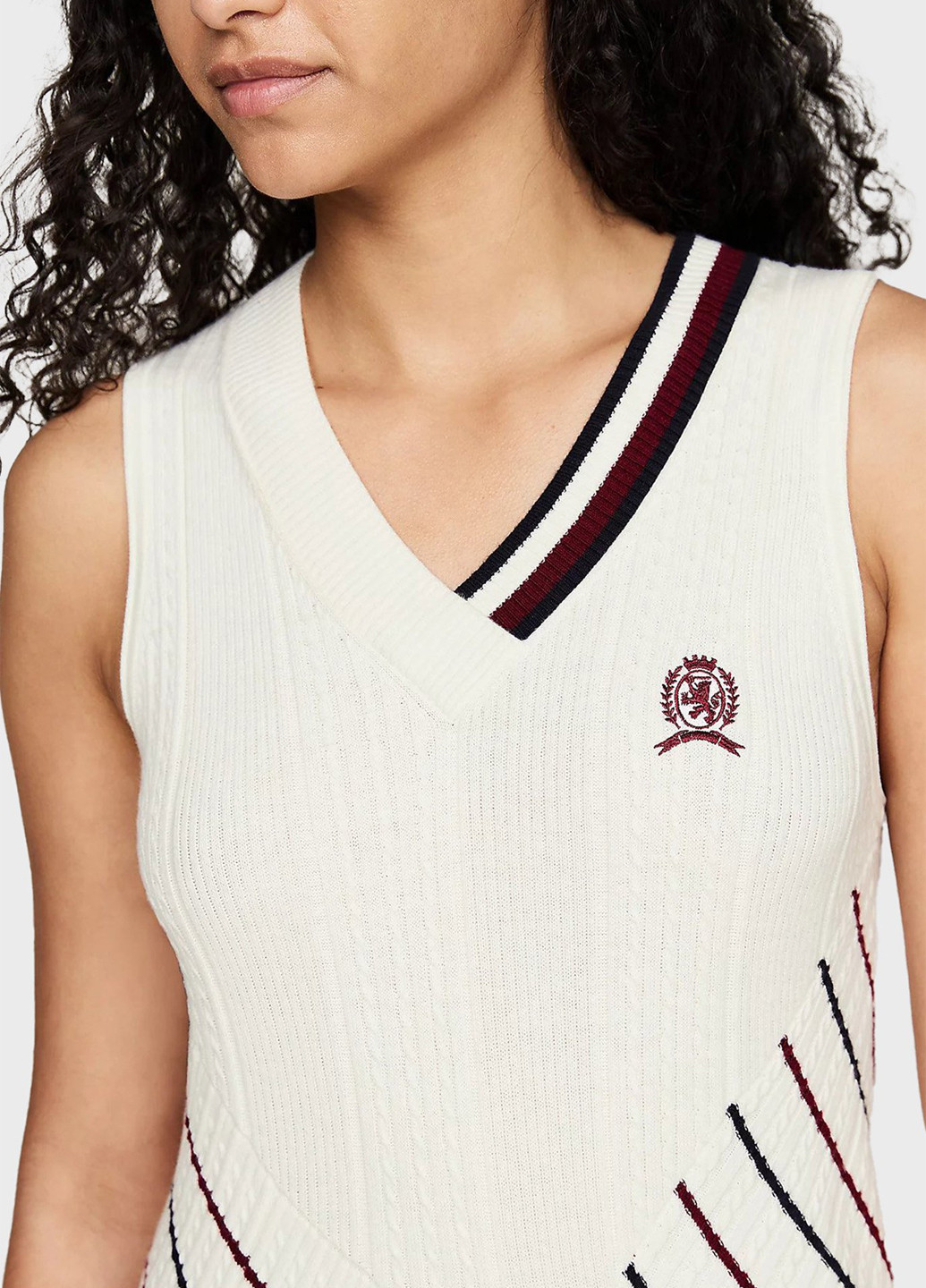 Чорно-білий кежуал сукня Tommy Hilfiger в смужку