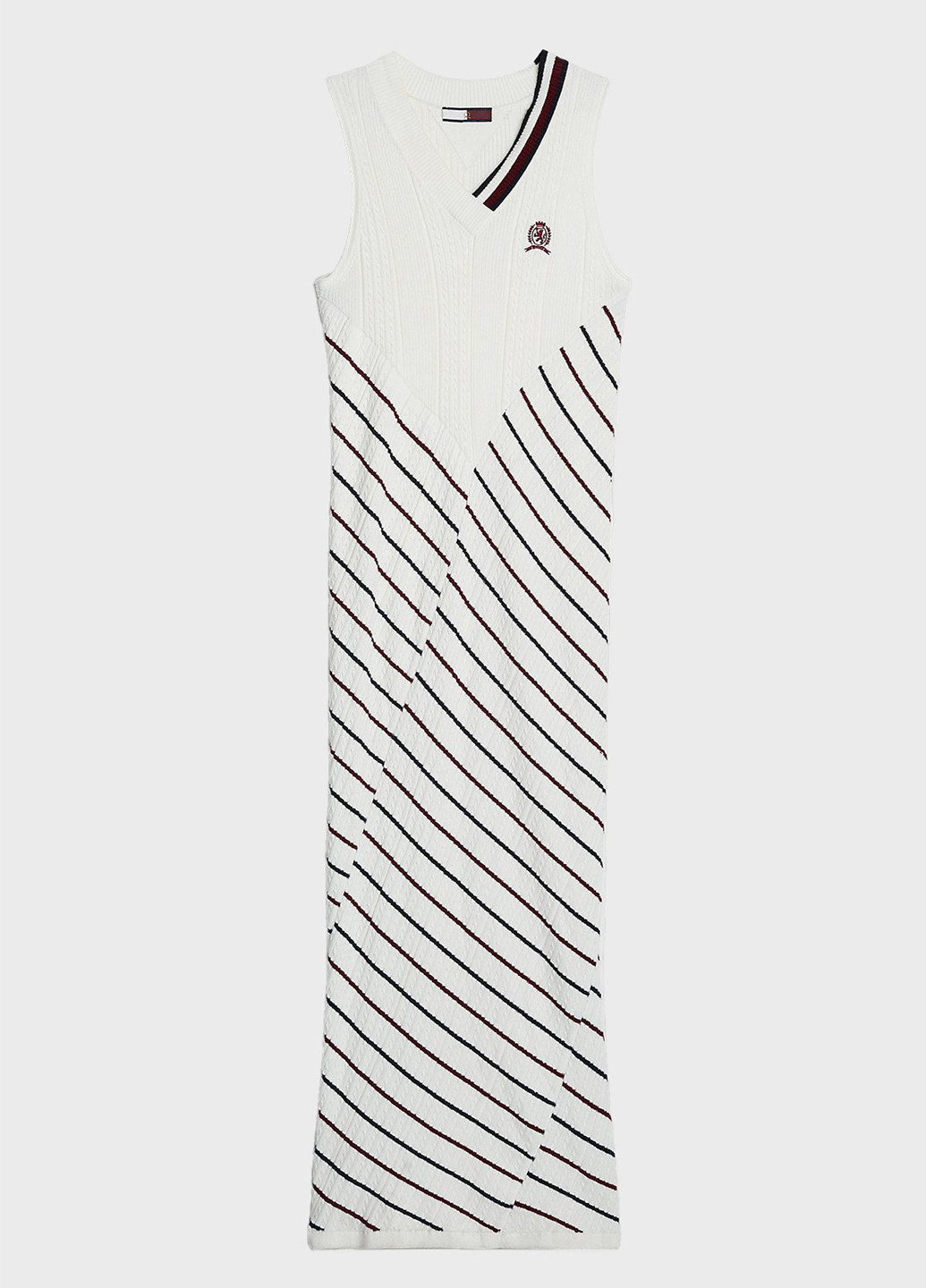 Чорно-білий кежуал сукня Tommy Hilfiger в смужку