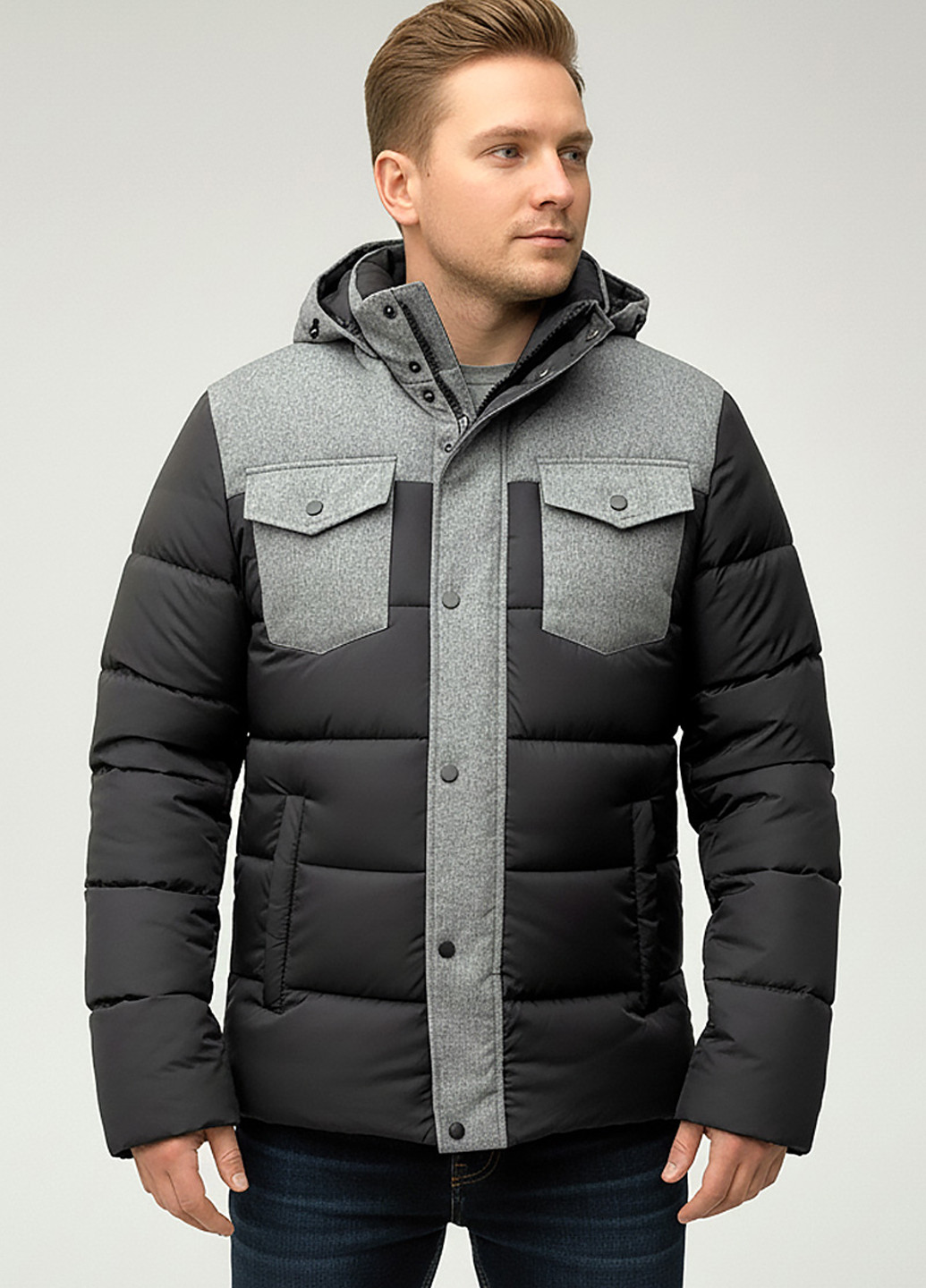 Черная зимняя куртка Sun's House