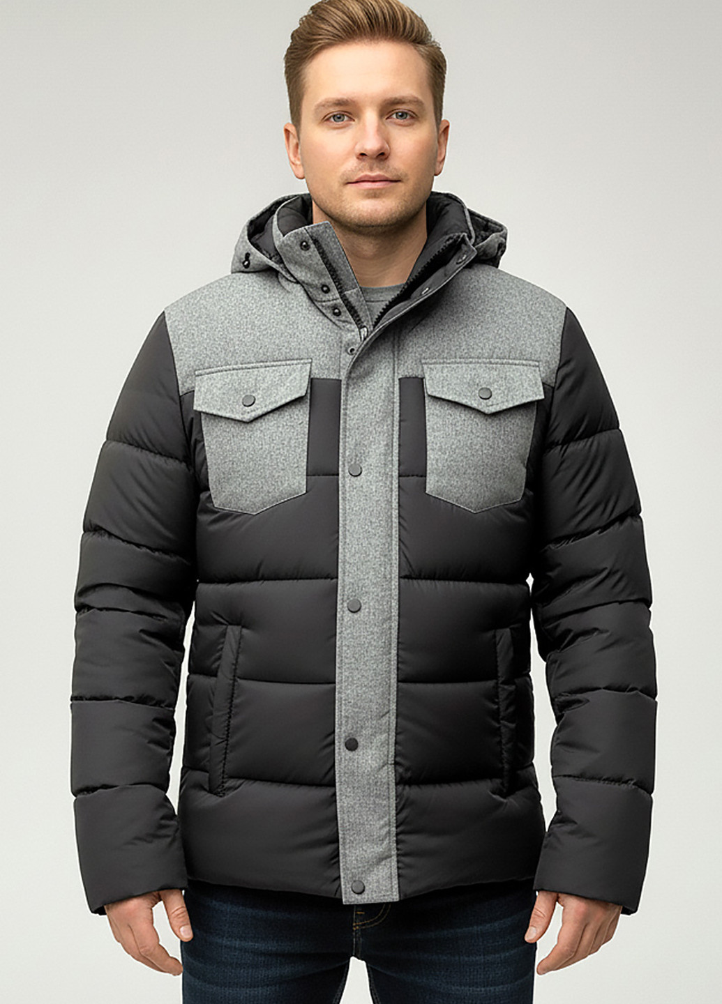 Черная зимняя куртка Sun's House