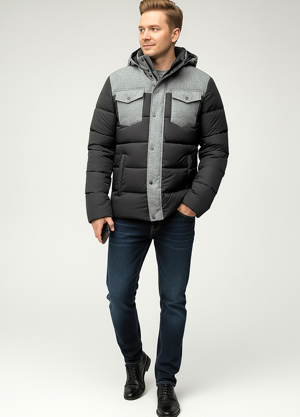 Черная зимняя куртка Sun's House