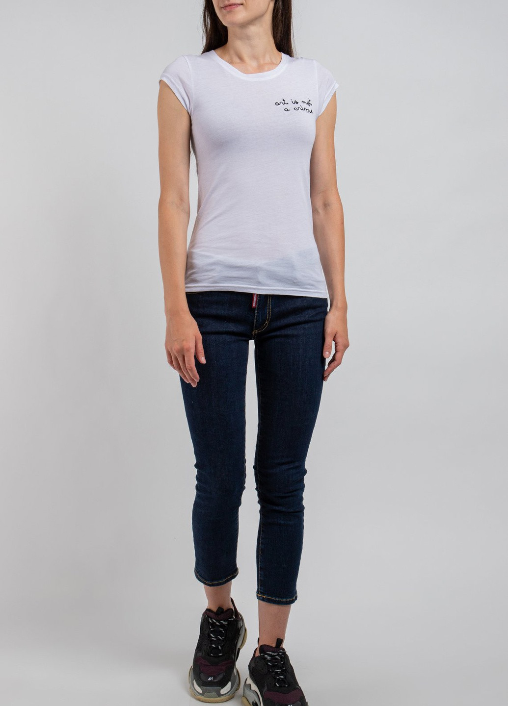 Белая футболка с принтом Ko Samui - (250382540)