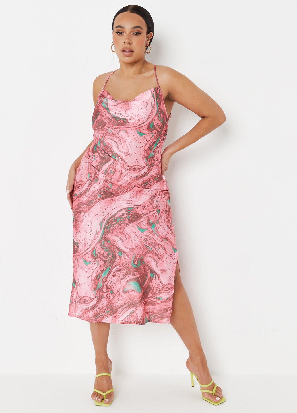 Рожева кежуал сукня Missguided з абстрактним візерунком