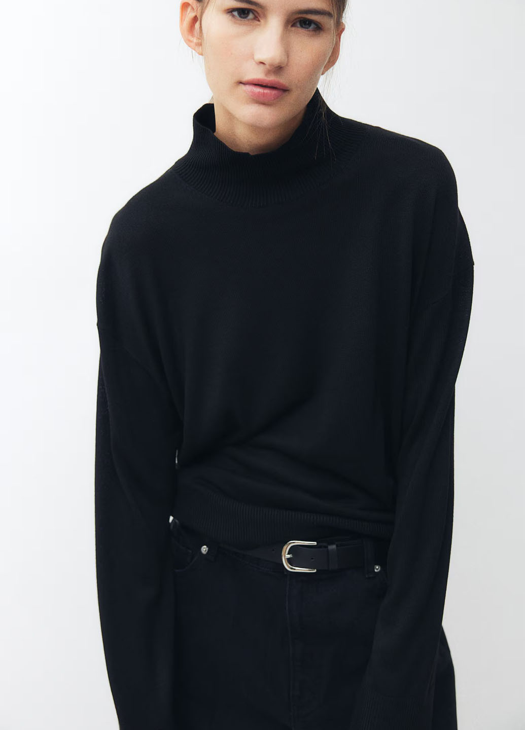 Чорний демісезонний светр H&M