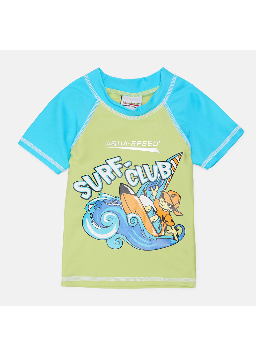 Футболка для плавання SURF-CLUB T-SHIRT 2029 383-04 122 см Зелений/Блакитний (5908217620293) Aqua Speed (254296079)