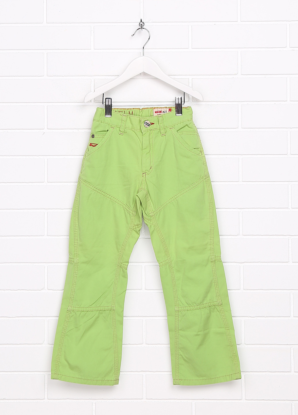 Зеленые кэжуал демисезонные прямые брюки Mason's