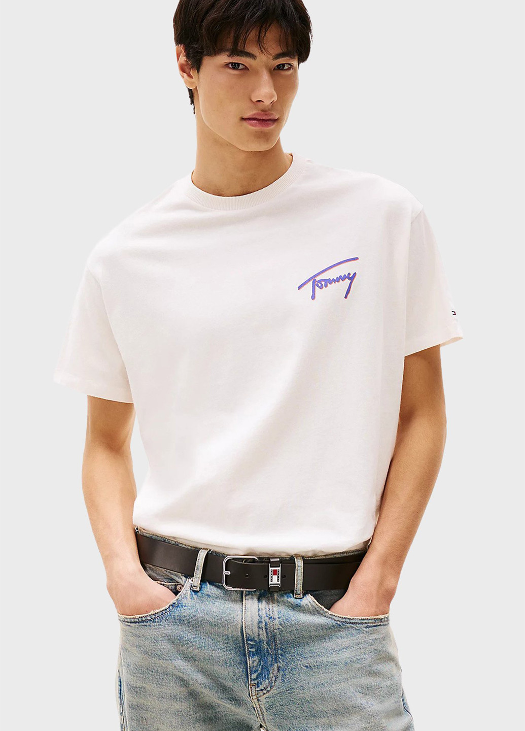 Біла футболка Tommy Jeans