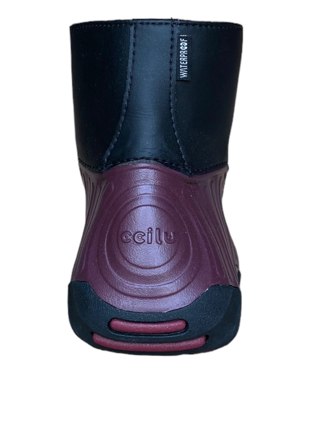 Осенние ботинки CCILU без декора резиновые, из искусственной кожи