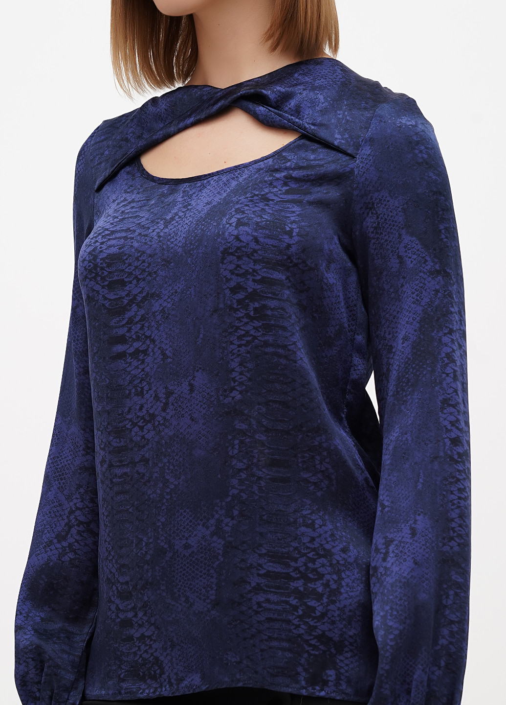 Тёмно-синяя блуза Sassofono