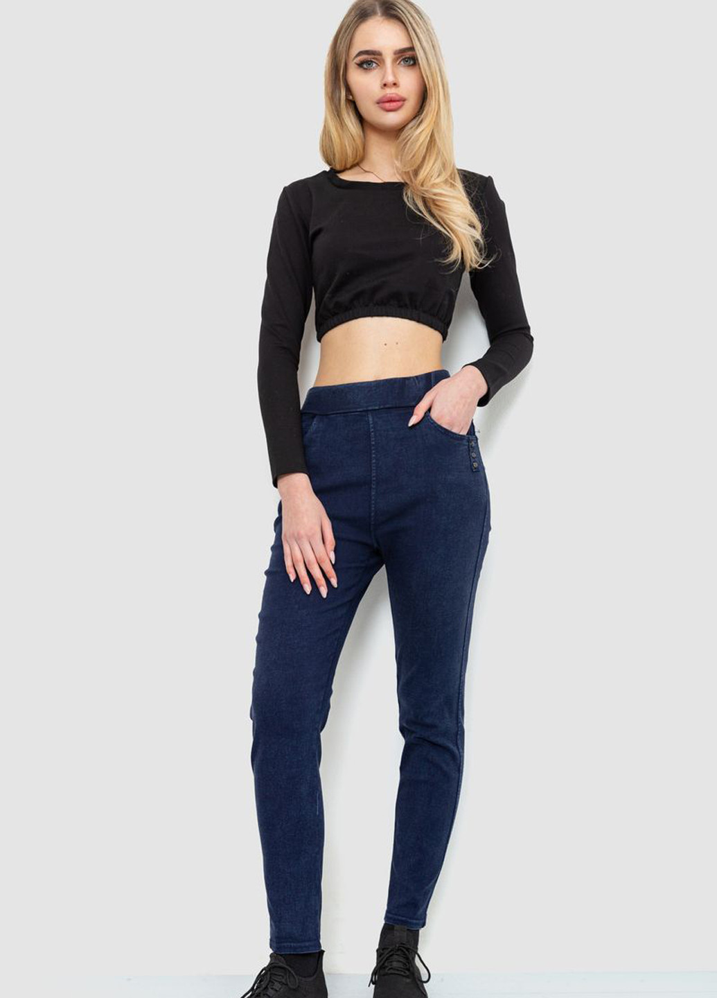 Темно-синий демисезонный комплект (топ, джеггинсы) Ager