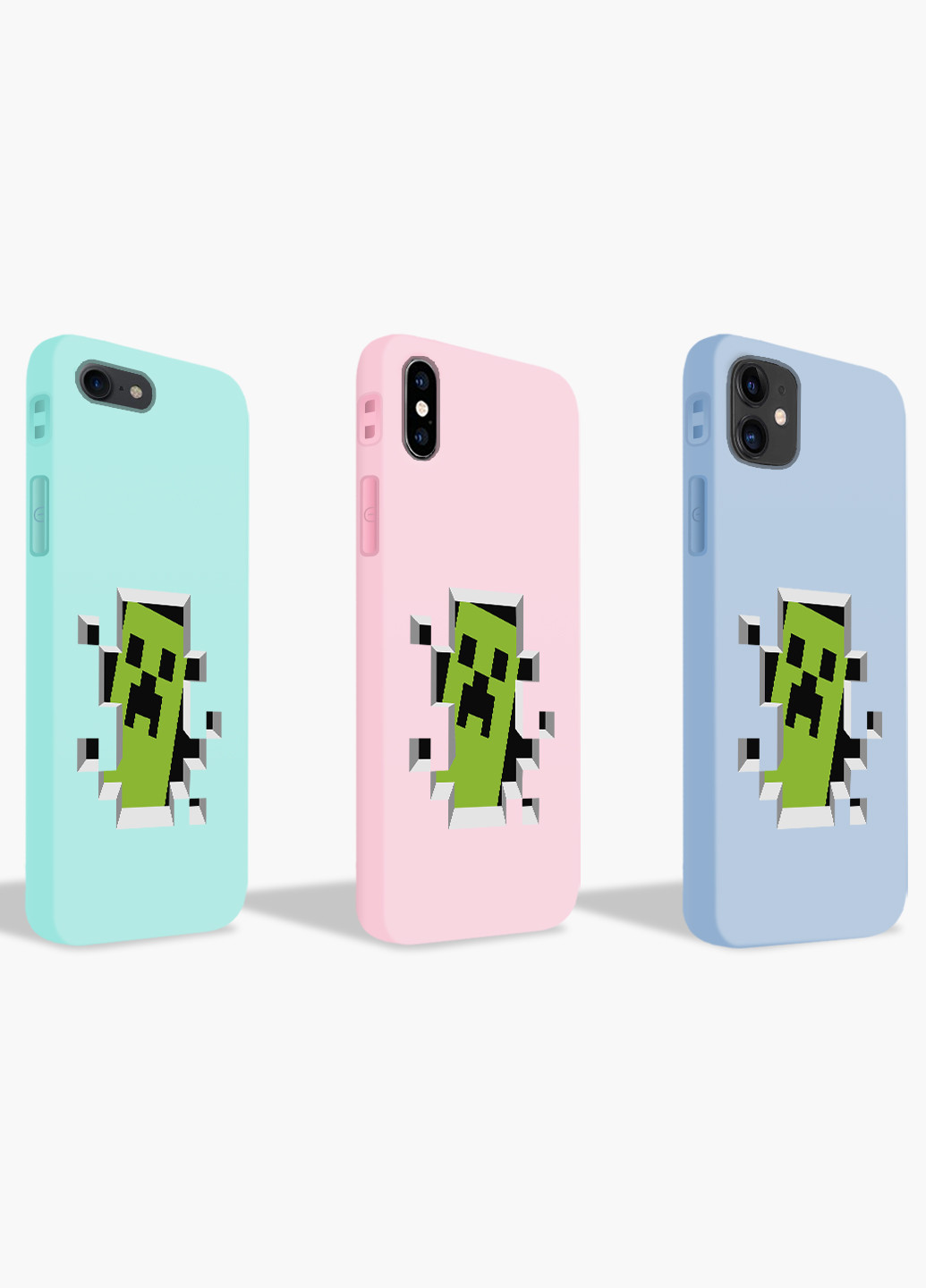 Чохол силіконовий Apple Iphone 8 plus Майнкрафт (Minecraft) (6154-1709) MobiPrint (219552288)