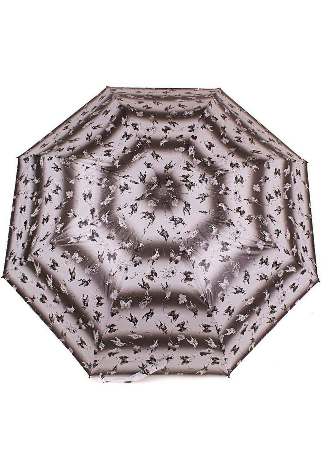 Сіра складна парасоля повний автомат 105 см Zest (197761932)