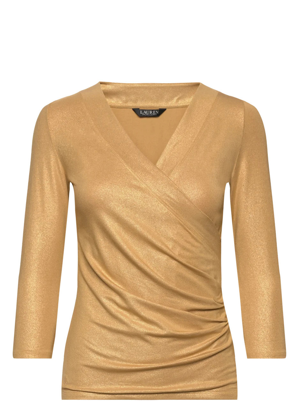 Золотая блуза на запах Ralph Lauren