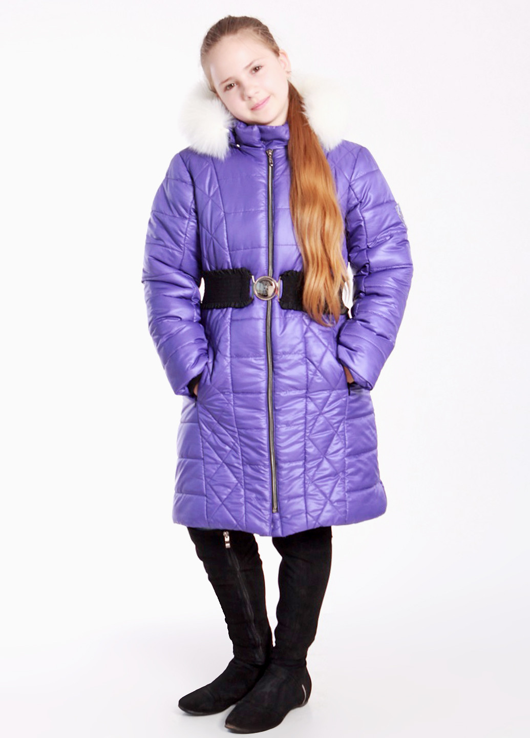 Фиолетовая зимняя куртка DiMax