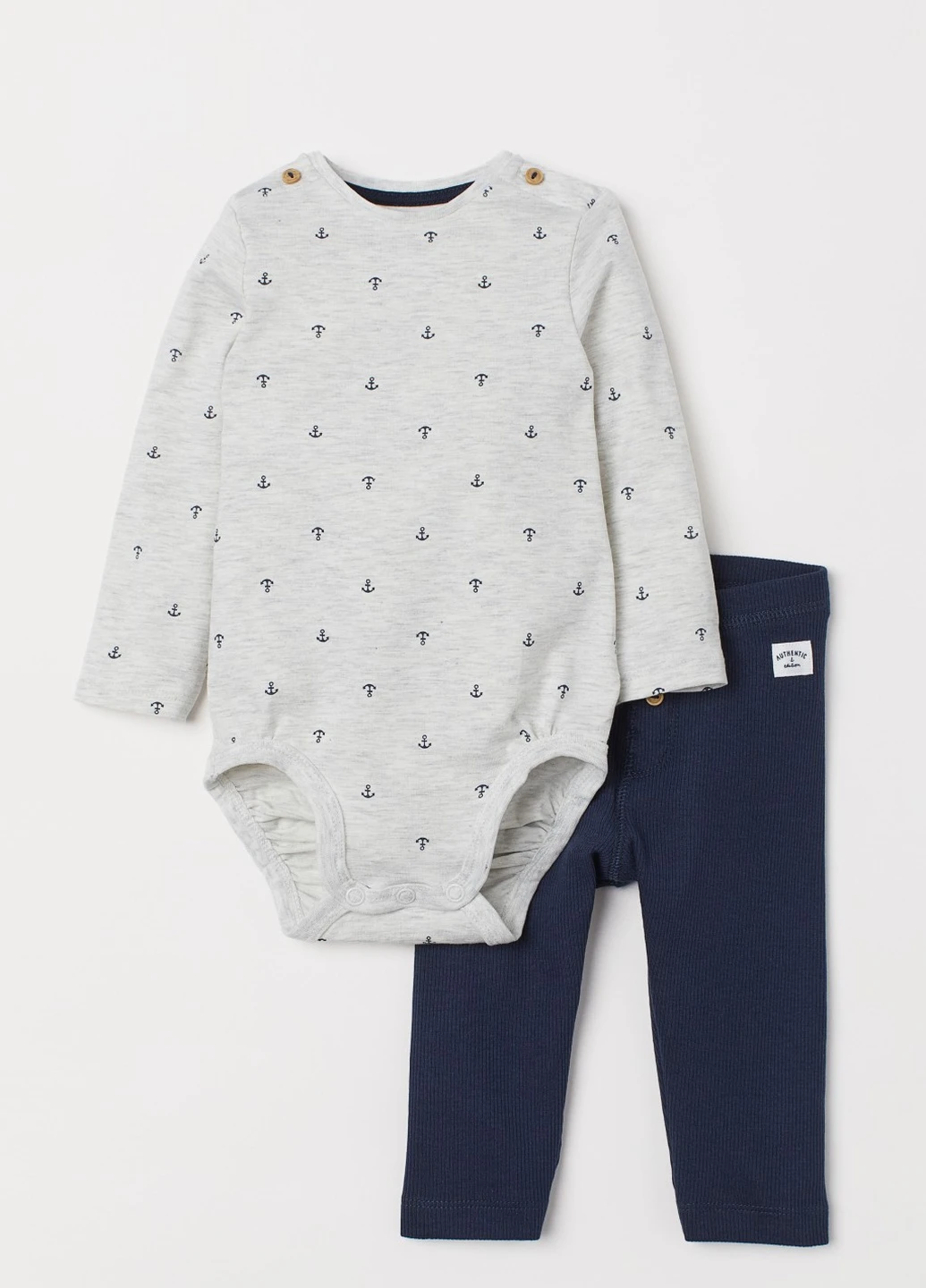 Темно-синие демисезонные легинсы H&M