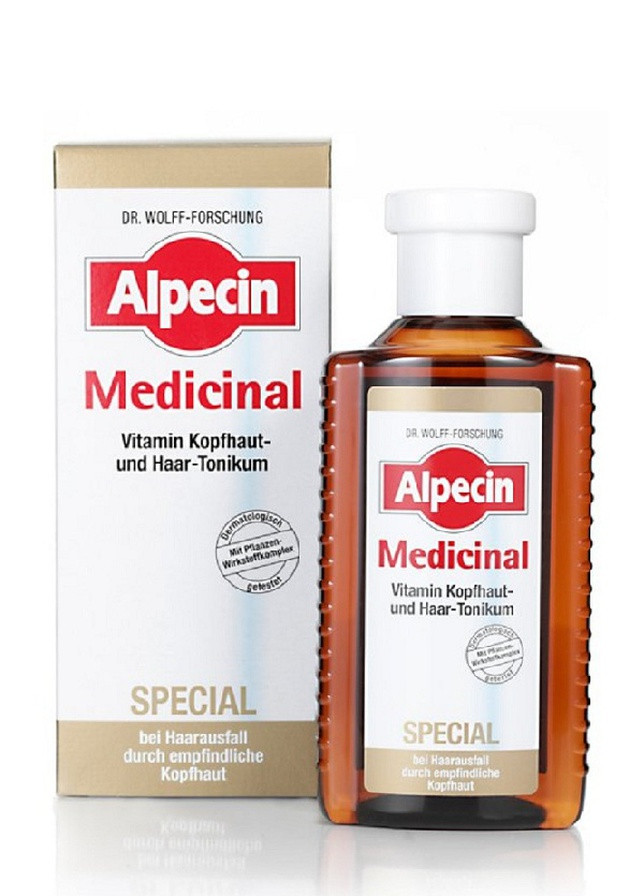 Тоник для чувствительной кожи головы сухих волос 200 мл SPECIAL Alpecin medicinal (256459039)